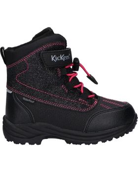 de KICKERS 736602-30 JUMP WPF 81 NOIR ROSE BRILLANT