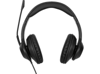 auriculares - targus aeh102gl microfono integrado sonido estereo cancelacion de ruido con cable negro