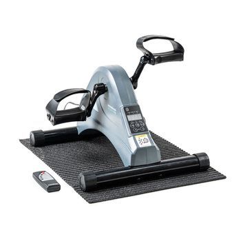 Pedaleador Eléctrico Asistido Para Piernas Y Brazos Con Esterilla Y Mando Innovagoods Goma, 36,5 X 30 X 39,5 Cm Negro
