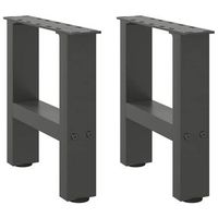 patas para mesa de centro de acero antracita 2 uds  patas para mesa 3040 cm