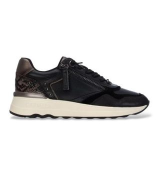 Carmela para mujer. 16422104-NEGRO Zapatillas de Piel 164221 negro (37), 3 a 5cm, Cremallera, Casual