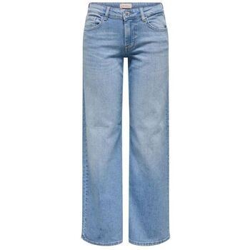 Only Jeans 15358455 JUDY-O LW WIDW LEG-LIGHT BLUE DENIM para mujer