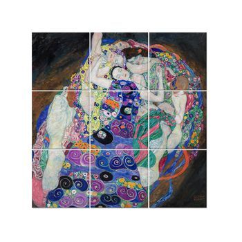 Legendarte - Panel Decorativo Multiple La Virgen - Gustav Klimt Cm. 150x150 (9 Paneles)
