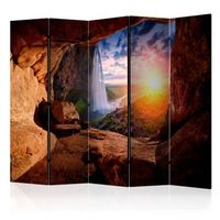 biombo - cave seljalandsfoss waterfall ii 225x172 cm