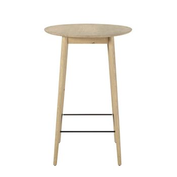 Mesa alta de comedor para hostelería de roble D.70 cm