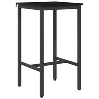 mesa de bar 52 x 52 x 90 cm madera de ingenieria roble negro vidaxl