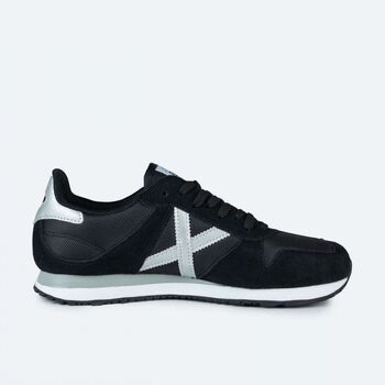 Munich Deportivas Moda 8620432 MASSANA 432-BLABLACK AND SILVER para hombre