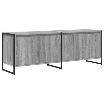 Mueble De Tv | Mueble De Salón | Gabinete De Tv Gris Sonoma 140 X 36 X 49.5 Cm