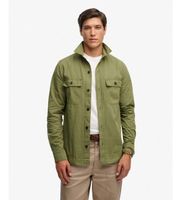 superdry para hombre m4011143a camisa military verde l casual algodon manga larga