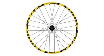 Mavic deemax dh 27 5     boost 12x148 mm   6 agujeros   rueda trasera amarilla