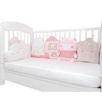 juego de almohadas de peluche para cuna hippo dreams