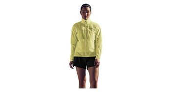 Chaqueta cortaviento gore wear concurve amarilla de mujer