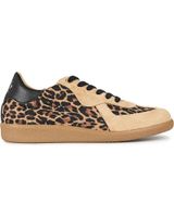 de popa sneakers imperial leopard mujer cuero marron