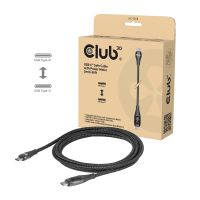 cable usb-c seguro club 3d 240 w con bloqueo de datos y medidor de potencia 2 m