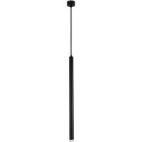 lampara de techo tubo led - lampara colgante en negro - 60cm - bruna negro