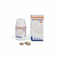 bioiberica - impromune 20 comprimidos para perros y gatos - sistema inmunitario envase clinico comprimidos palatables