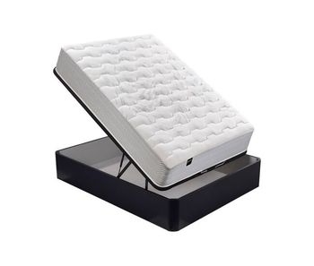 Colchón pegasus 8k bultex de material celular y canapé wengué 90x190cm