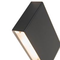 aplique de pared aluminio negro