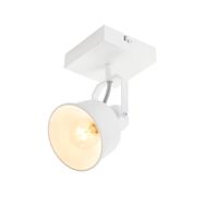 resendez - foco de techo de metal color blanco 14 cm e14 max 40 w