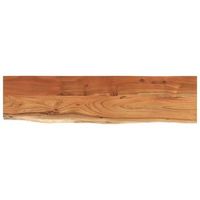 estante pared rectangular madera acacia borde vivo 120x30x25cm