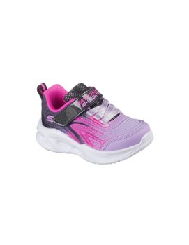 Zapatillas Skechers S-Lights Sola Glow - Color Br Negro Niña