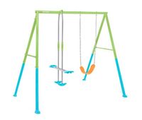 columpio jardin infantil con balancin intex
