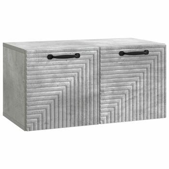 Mueble Para Tv De Pared Gris Hormigón 59,5 X 31 X 30 Cm Vidaxl