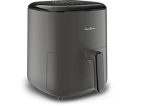 freidora de aire - moulinex easy fry max 5l ez245h1500 w 200 c 10 programas tecnologia extra-crisp temporizador panel tactil lcd gris