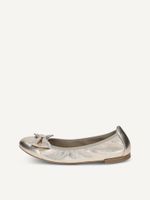 caprice ballerina metallic made of leather with block heel size 39