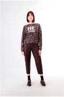 jersey de cuello redondo estampado con el logo be noir multi animalier