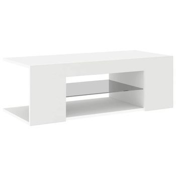 Mueble Tv - Mesa De Tv Con Luces Led Blanco 90x39x30 Cm