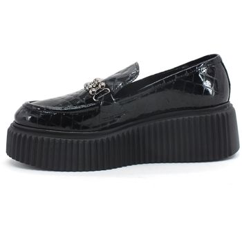 Divine Follie Mocasines Mocassino Combact Cocco Nero NATHAN2 para mujer