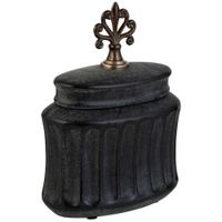 jarron de ceramica  negro 185x105x24h cm