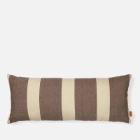 ferm living strand cushion - carob brownparchment
