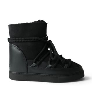 Inuikii para mujer. 1001.004.0042 Botas de Piel Classic Wedge negro (36), 3 a 5cm, Ninguno, Casual, Clásico