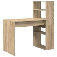 escritorio  mesa de trabajo roble sonoma 113 x 54 x 120 cm madera de ingenieria