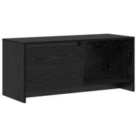 conjunto de mueble de tv 90 x 35 x 40 cm roble negro vidaxl
