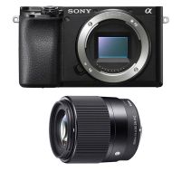 camara mirrorless sony alpha 6100 242mp 4k 30mm wifi bluetooth