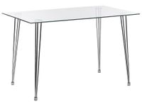 mesa de comedor de vidrio 4 personas l120