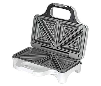 Mpm mop-34 sandwichera, 2 sandwiches, placas antiadherentes, tostado perfecto, regulador temperatura, 900, blanco