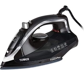 TOWER TurboPro T22007N Steam Iron - Black, Black