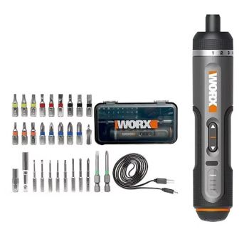 WORX WX242 Atornillador eléctrico 4V Juego de destornilladores eléctricos inalámbricos inteligentes Recargables por USB