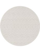 alfombras de interior y exterior livornia crema 200 cm redondo