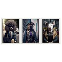 fun realistic illustrations of animals in human clothing interior design and decoration set collection 8 nacnic