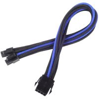 silverstone pp07-eps8ba cable extensor de alimentacion eps 8 pin a epsatx 44 pin 30cm negroazul