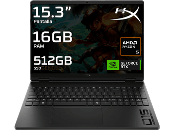 Portátil gaming - HP HyperX OMEN 15-gb0006ns, 15.3