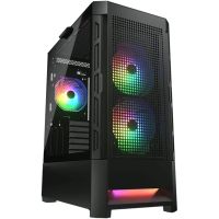 cougar airface rgb mid tower cristal templado usb 30 negra
