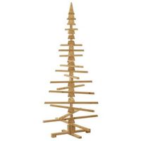 arbol de navidad de madera marron 180 cm madera maciza de pino vidaxl