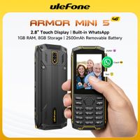 ulefone armor mini 5 r ponsel tangguh dengan layar sentuh 28 inci smartphone android 11 ram 1gb  rom 8gb baterai 2500mah dual sim versi global