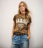 bash para mujer 1h25ioni camiseta ioni marron 38 casual algodon manga corta